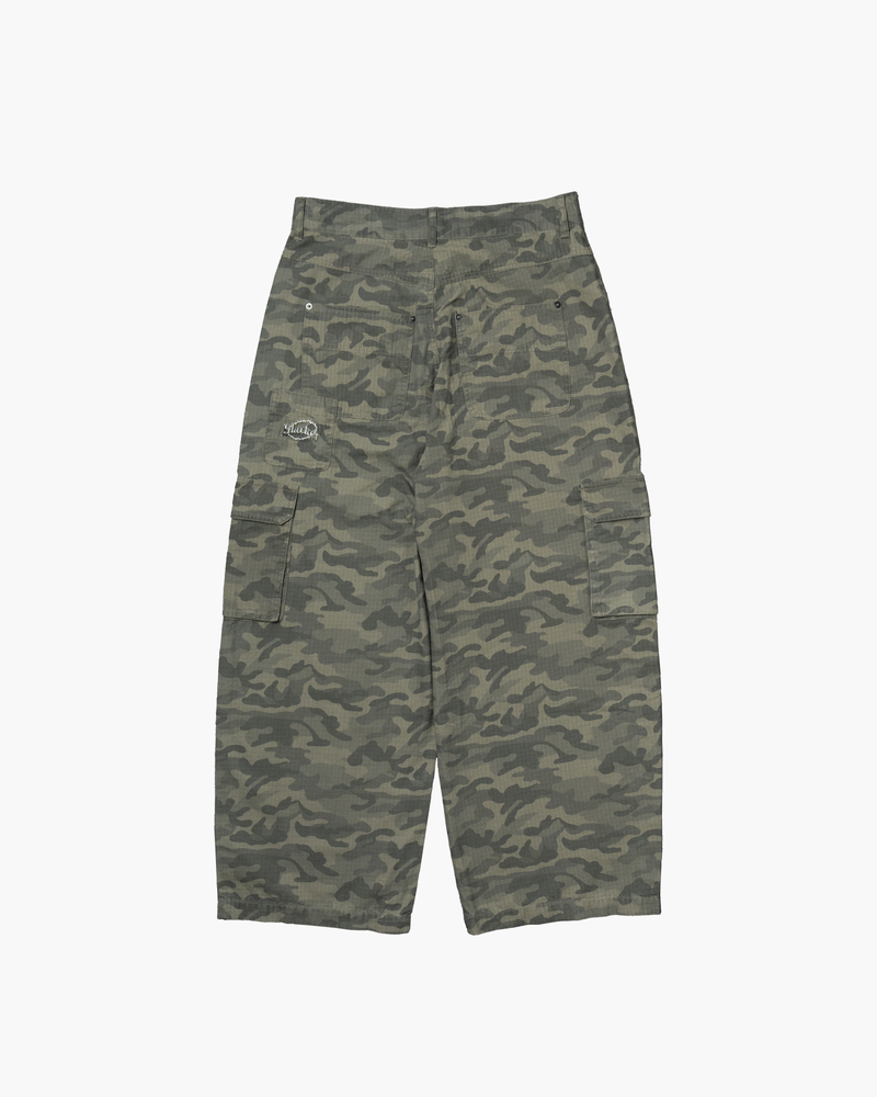 CAMO BAGGY CARGO PANTS BEIGE