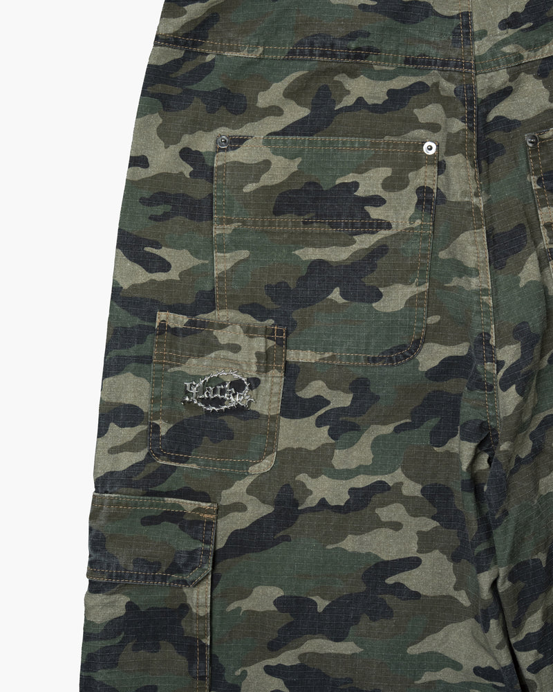 CAMO BAGGY CARGO PANTS KHAKI