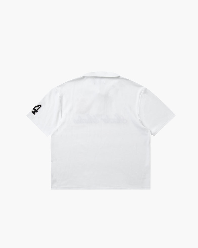 SLACKER CREST POLO WHITE