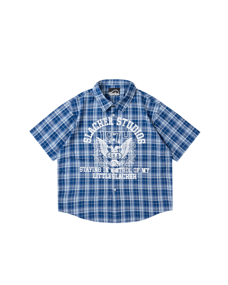 HAWK PLAID SHIRT BLUE