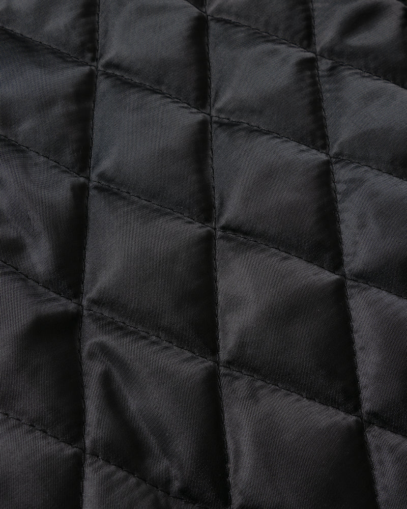 Check Hood Zip Jacket Black