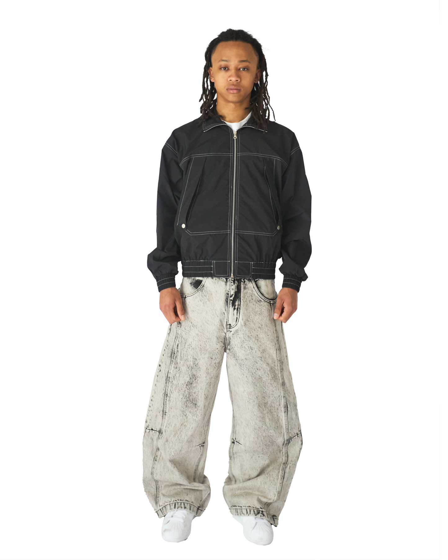 Tech Nylon Jacket Black