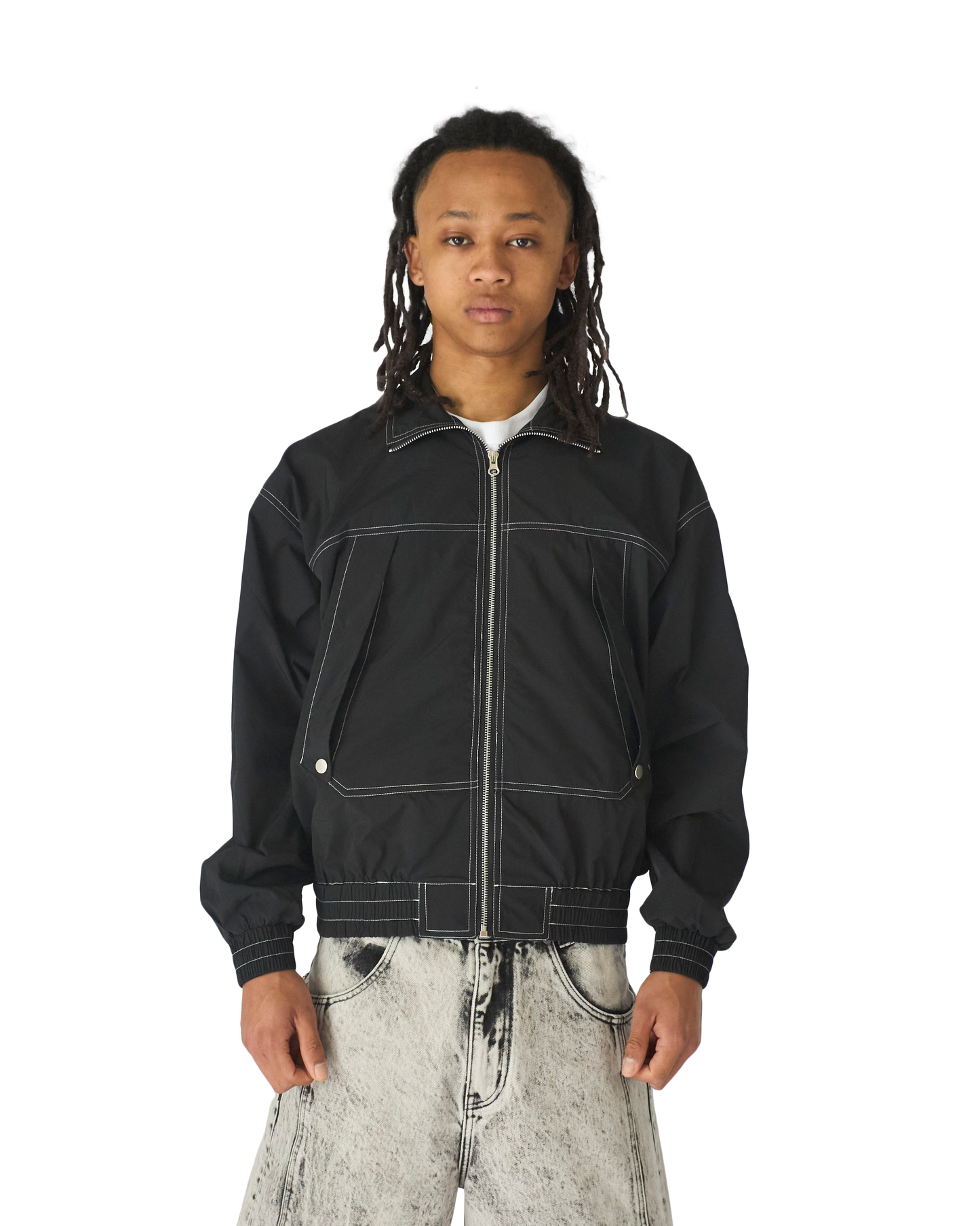 Tech Nylon Jacket Black