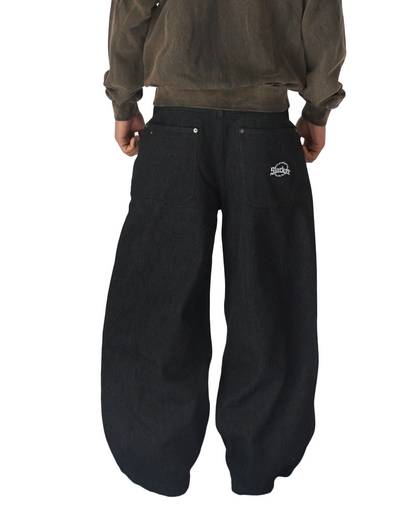 BAGGY DENIM PANTS BLACK