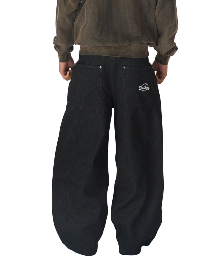 Baggy Denim Pants Black