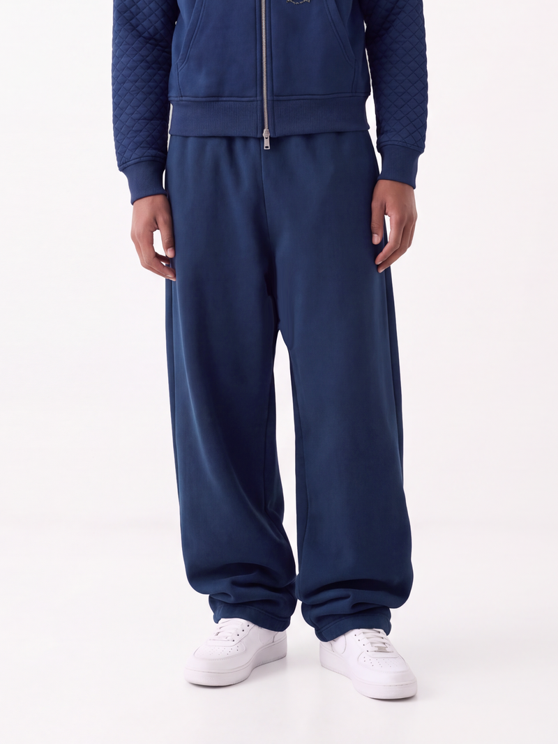 SLACKER WIDE SWEATPANTS　NAVY
