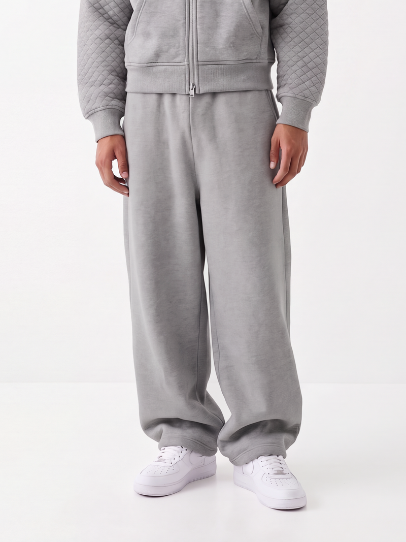 SLACKER WIDE SWEATPANTS GRAY