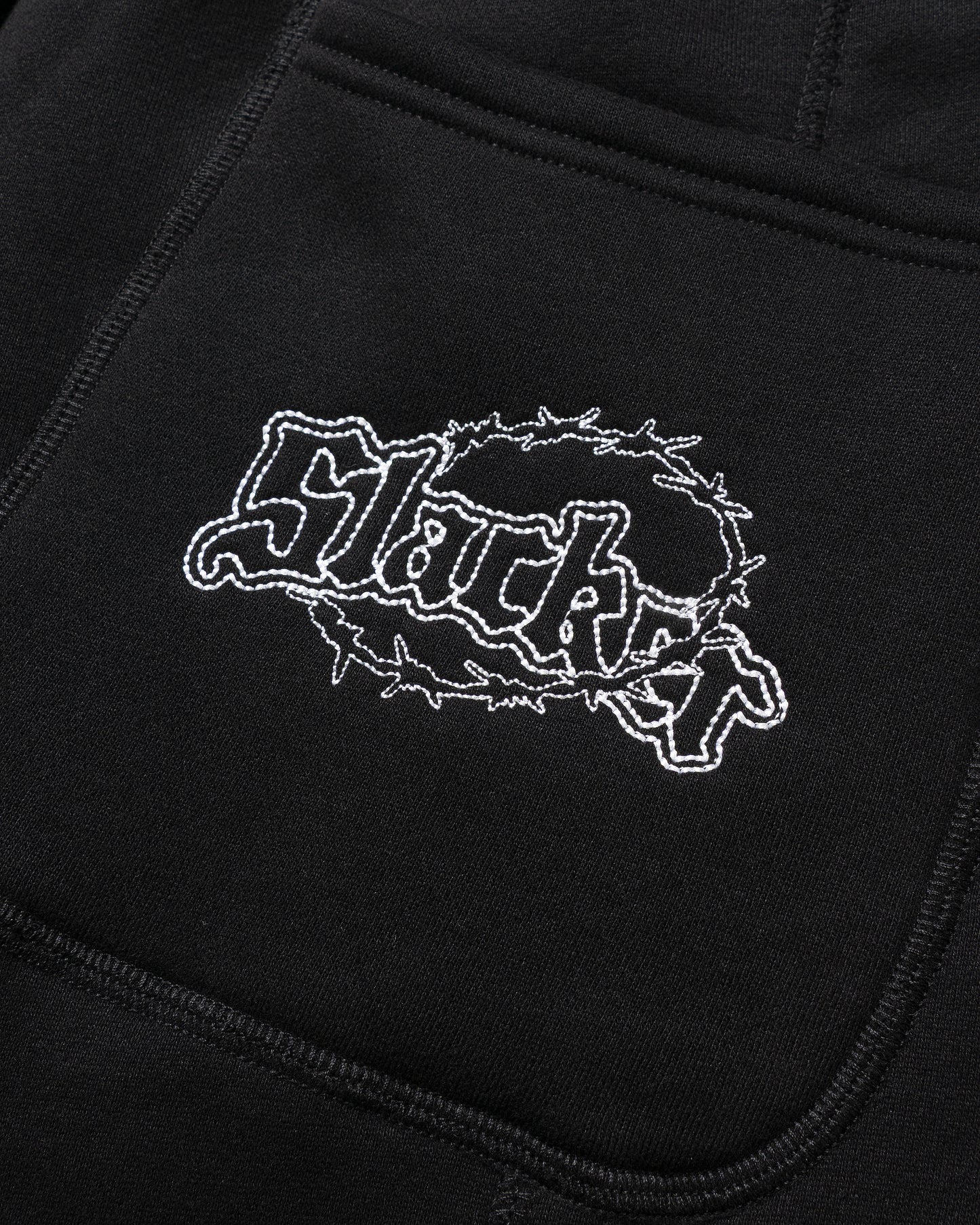 baggy sweat pants black