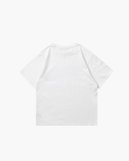 SPRAY LOGO TEE WHITE