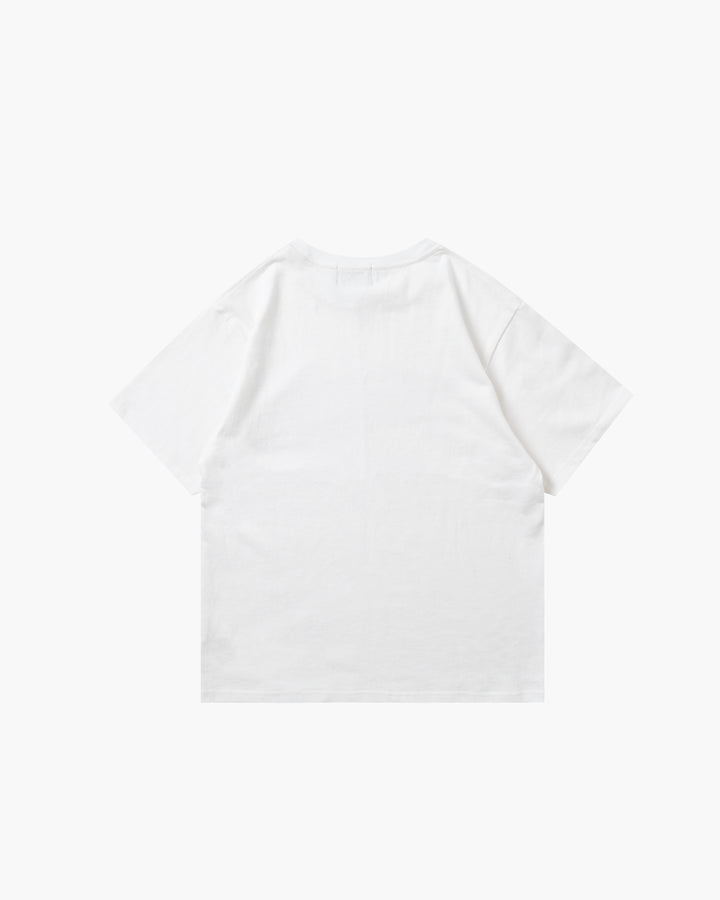 SPRAY LOGO TEE WHITE