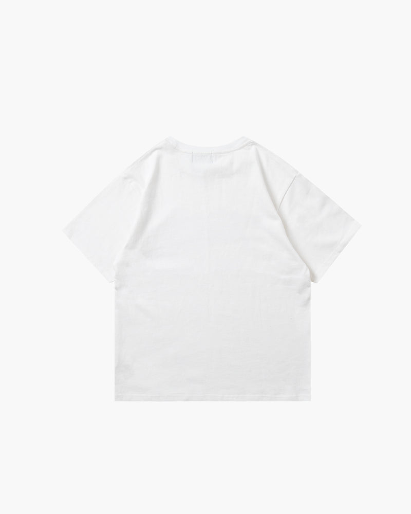 SPRAY LOGO TEE WHITE