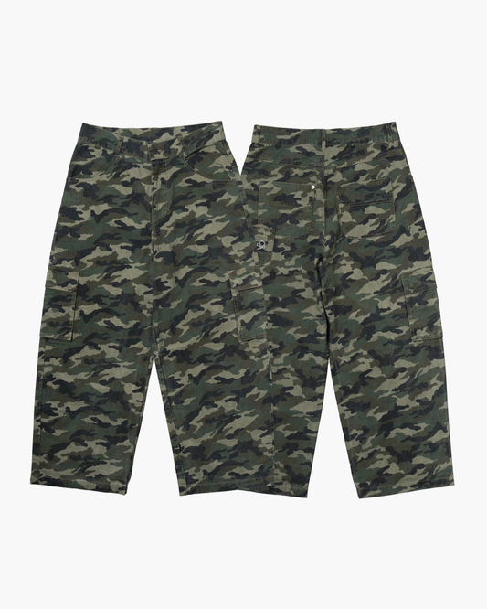 camo baggy cargo pants khaki