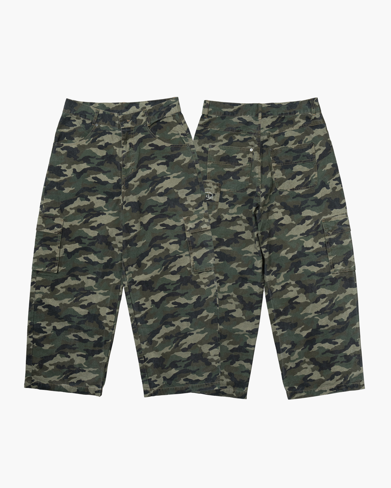 camo baggy cargo pants khaki