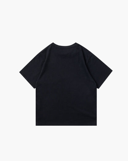 SPRAY LOGO TEE BLACK