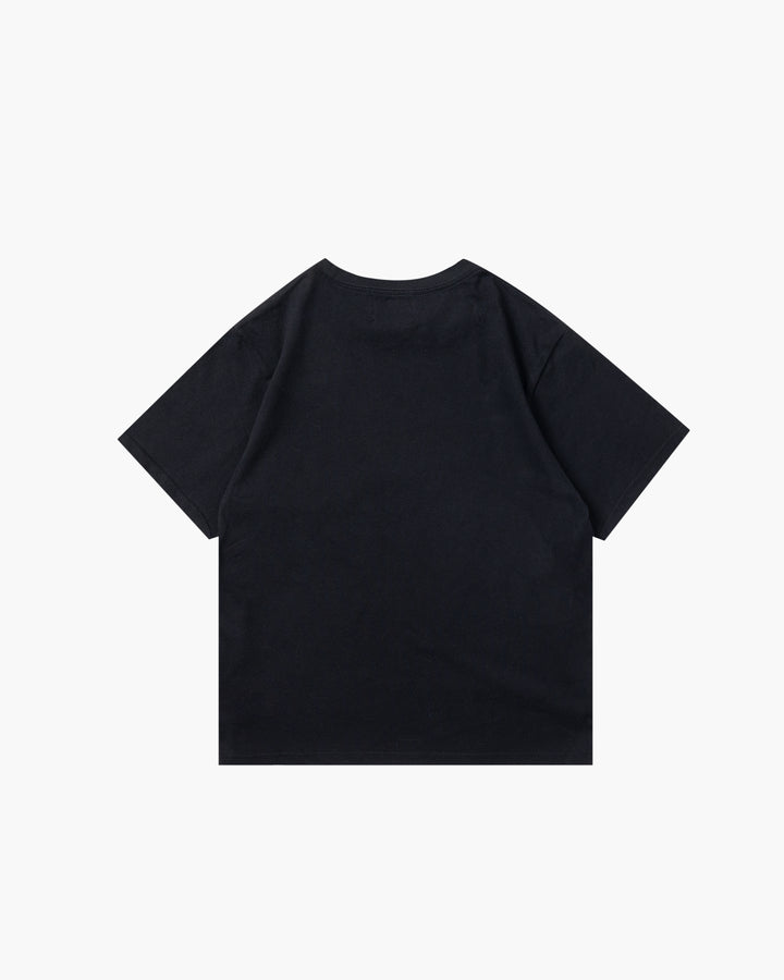 SPRAY LOGO TEE BLACK