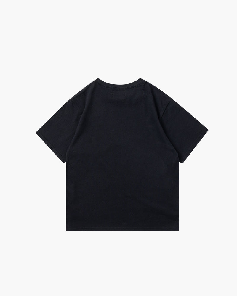 SPRAY LOGO TEE BLACK