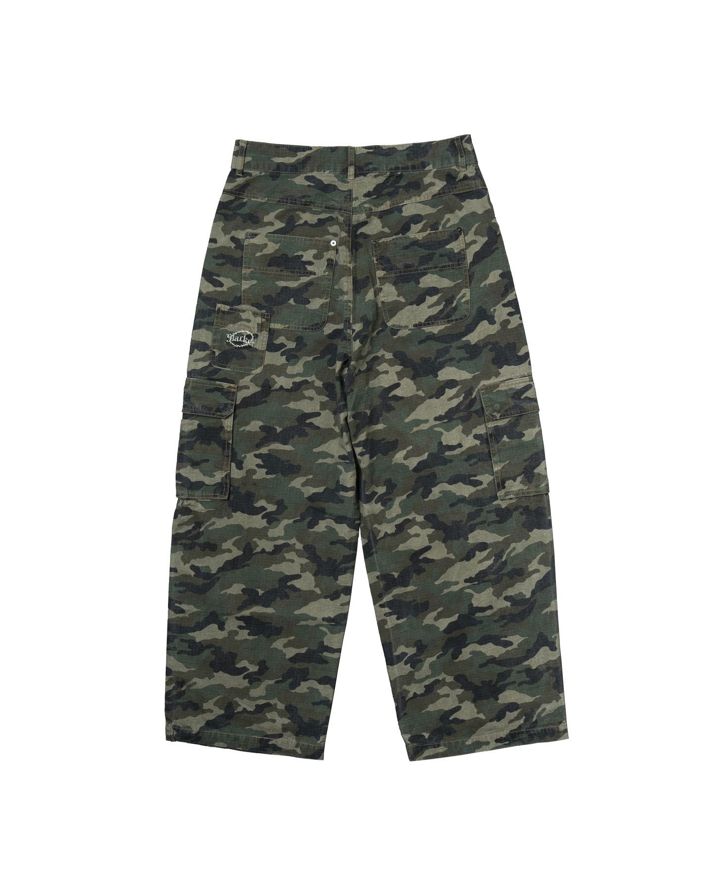 camo baggy cargo pants khaki