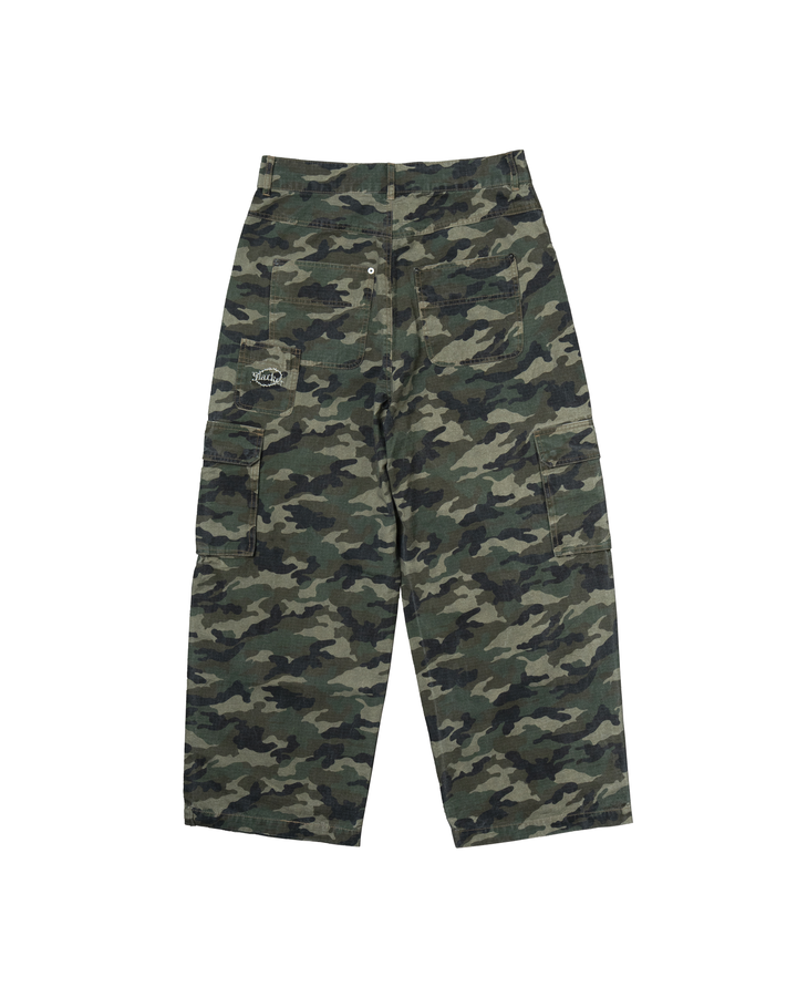 camo baggy cargo pants khaki