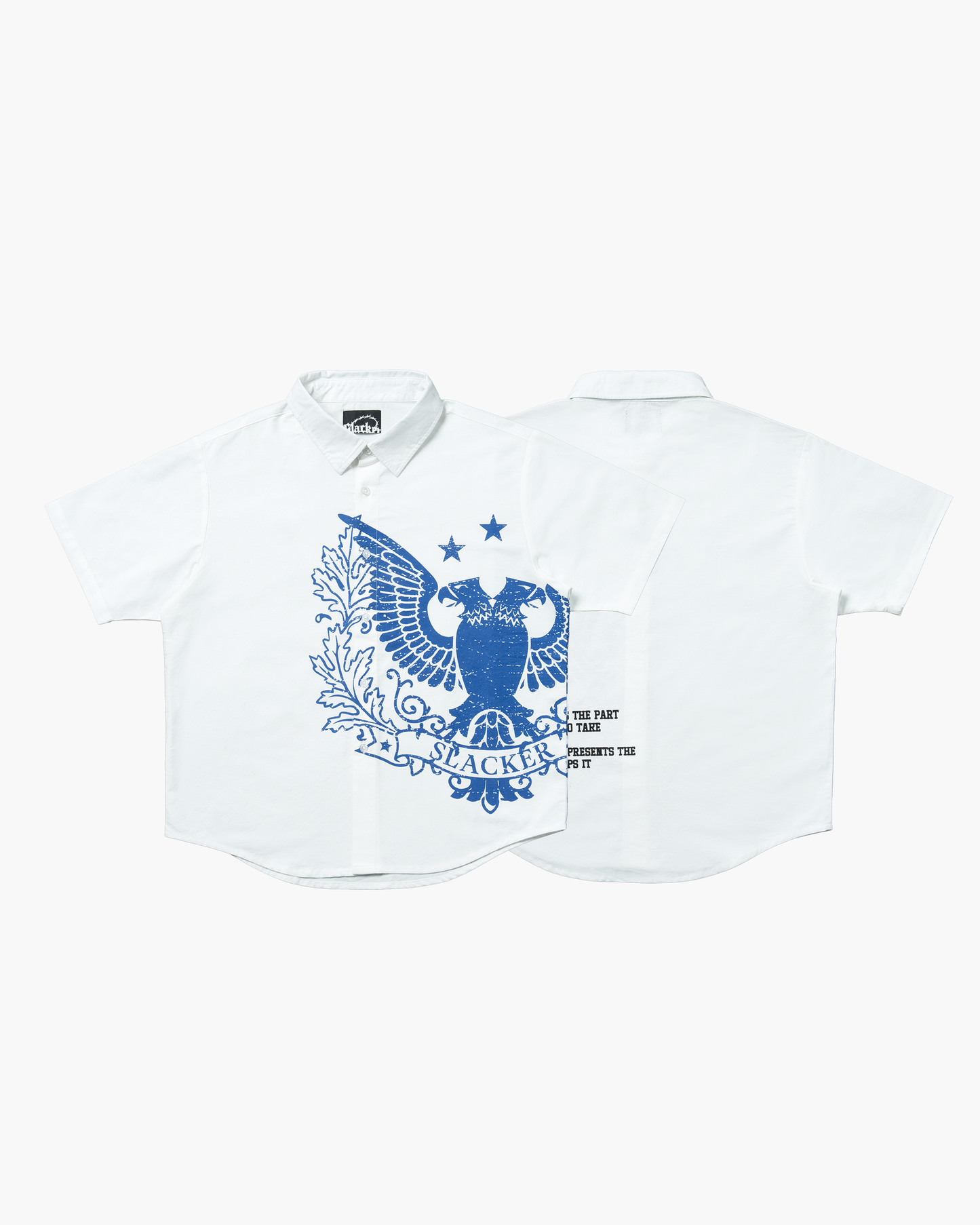 hawk open shirt blue