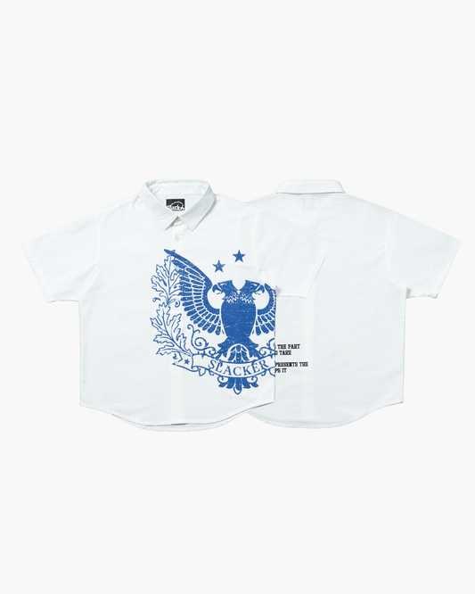 hawk open shirt blue