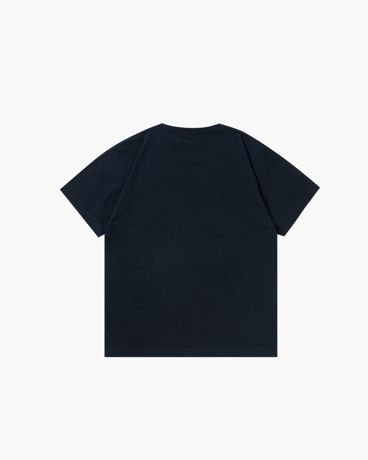 SLACKER LOGO TEE NAVY