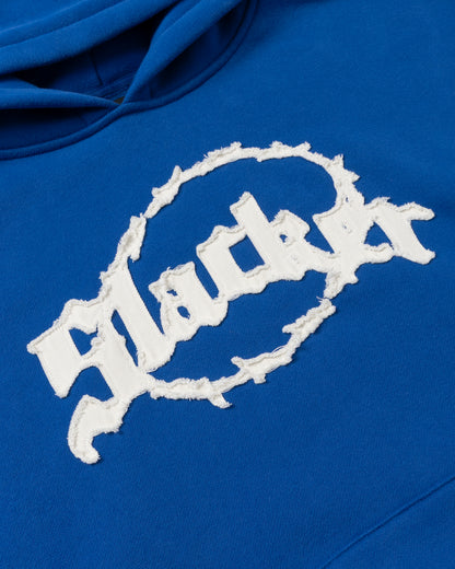 SLACKER APPLIQUE LOGO HOODIE BLUE