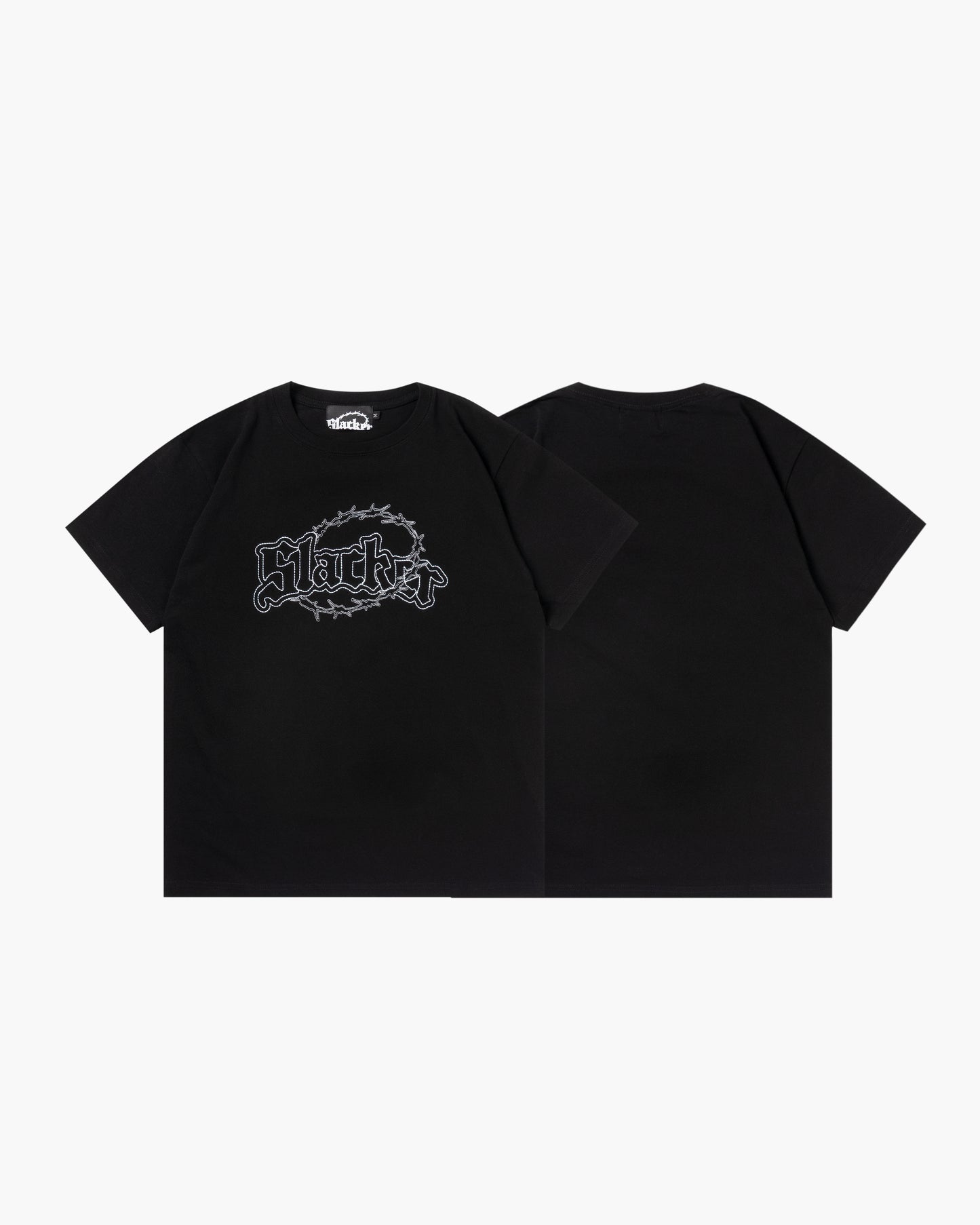 slacker logo tee black