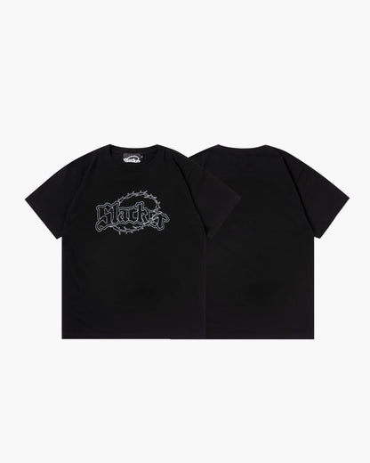 SLACKER LOGO TEE BLACK