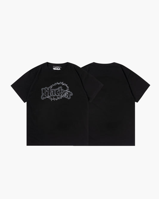 slacker logo tee black