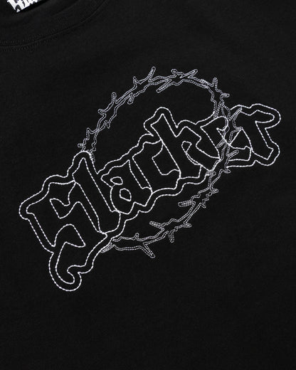 SLACKER LOGO TEE BLACK