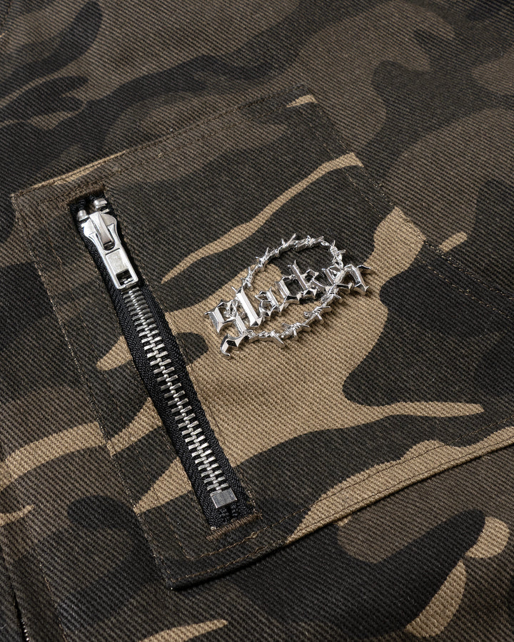 Zip-Sleeve Camo MA-1 Jacket