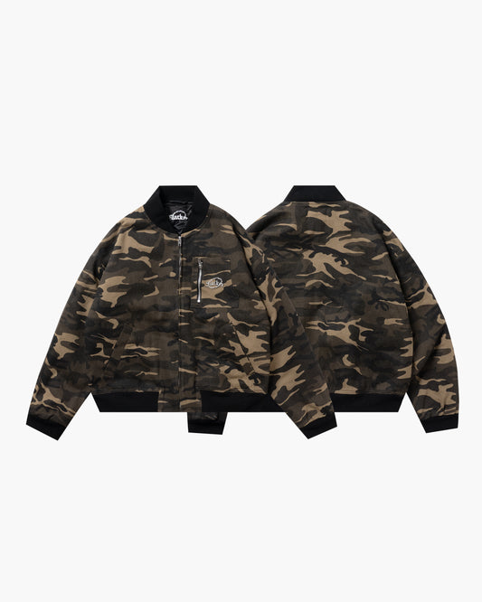 Zip-Sleeve Camo MA-1 Jacket