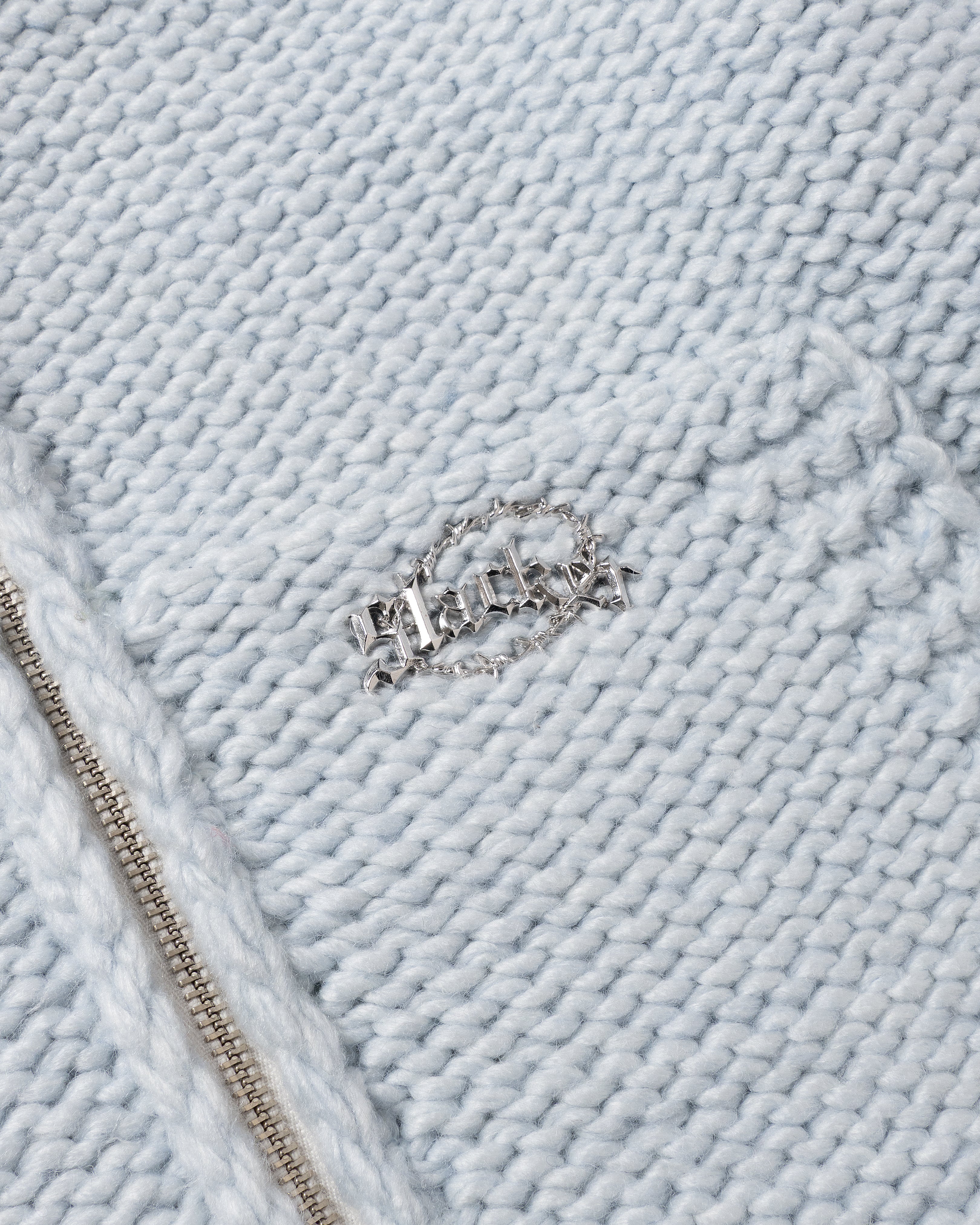 Slacker Heavy Knit Zip light blue m サイズ Heavy Knit Zip Hoodie Light Blue – Slacker