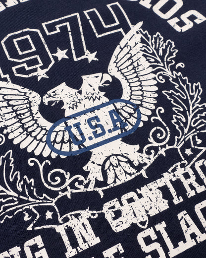 SLACKER HAWK TEE NAVY