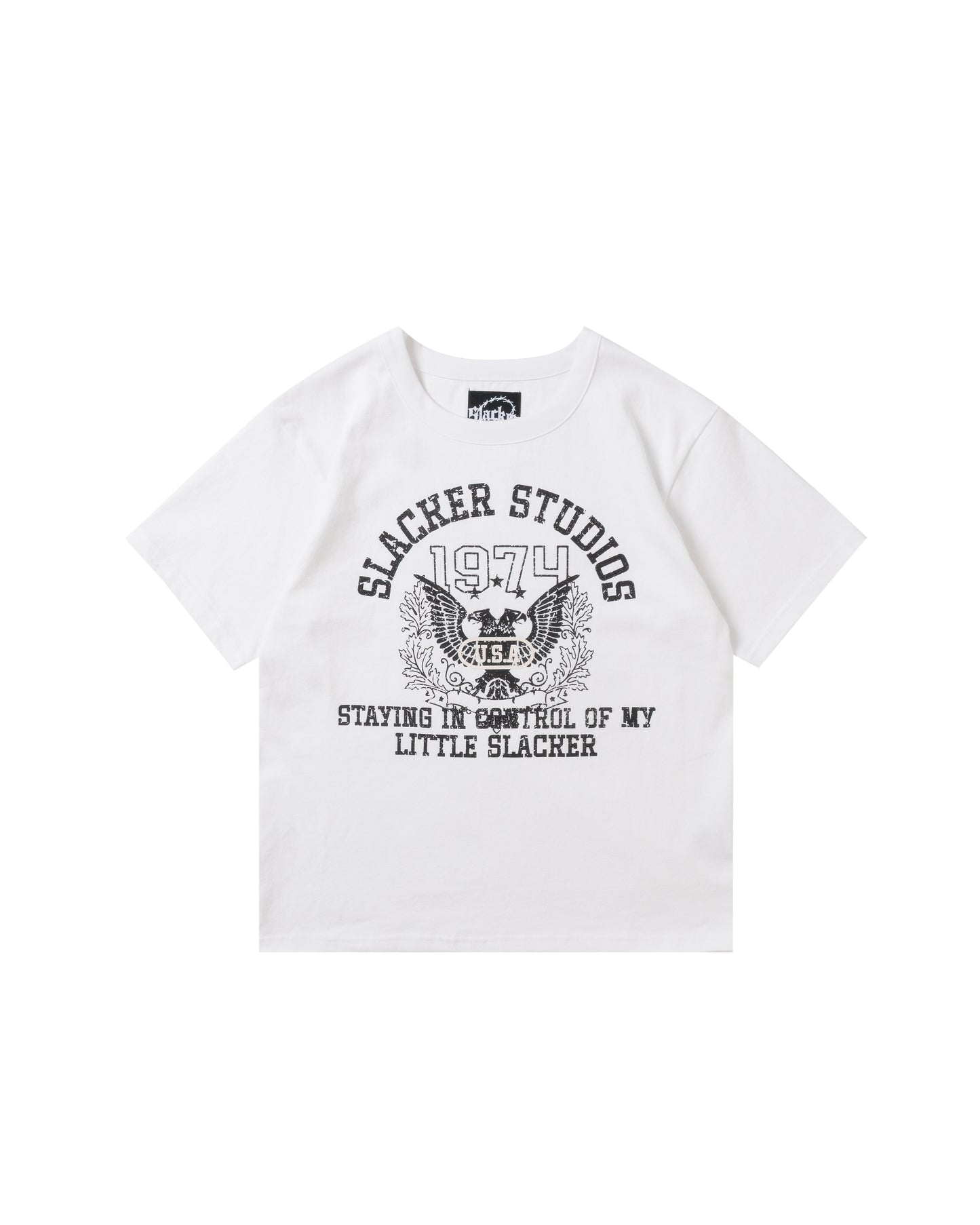 slacker hawk tee white