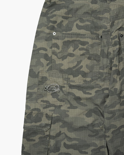 CAMO BAGGY CARGO PANTS BEIGE