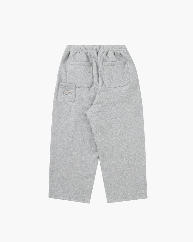 SLACKER WIDE SWEATPANTS GRAY