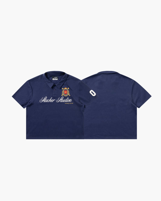 slacker crest polo navy