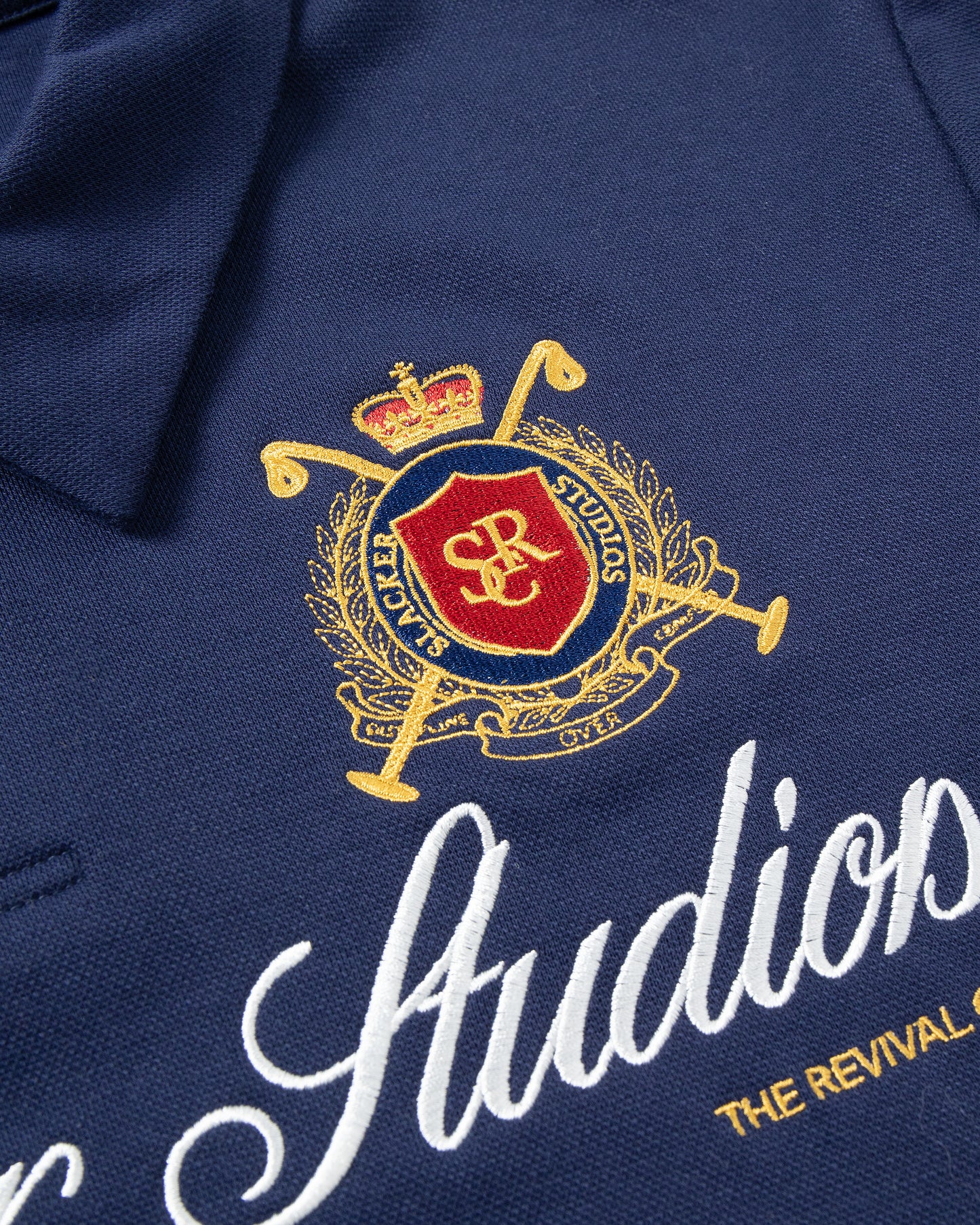 slacker crest polo navy