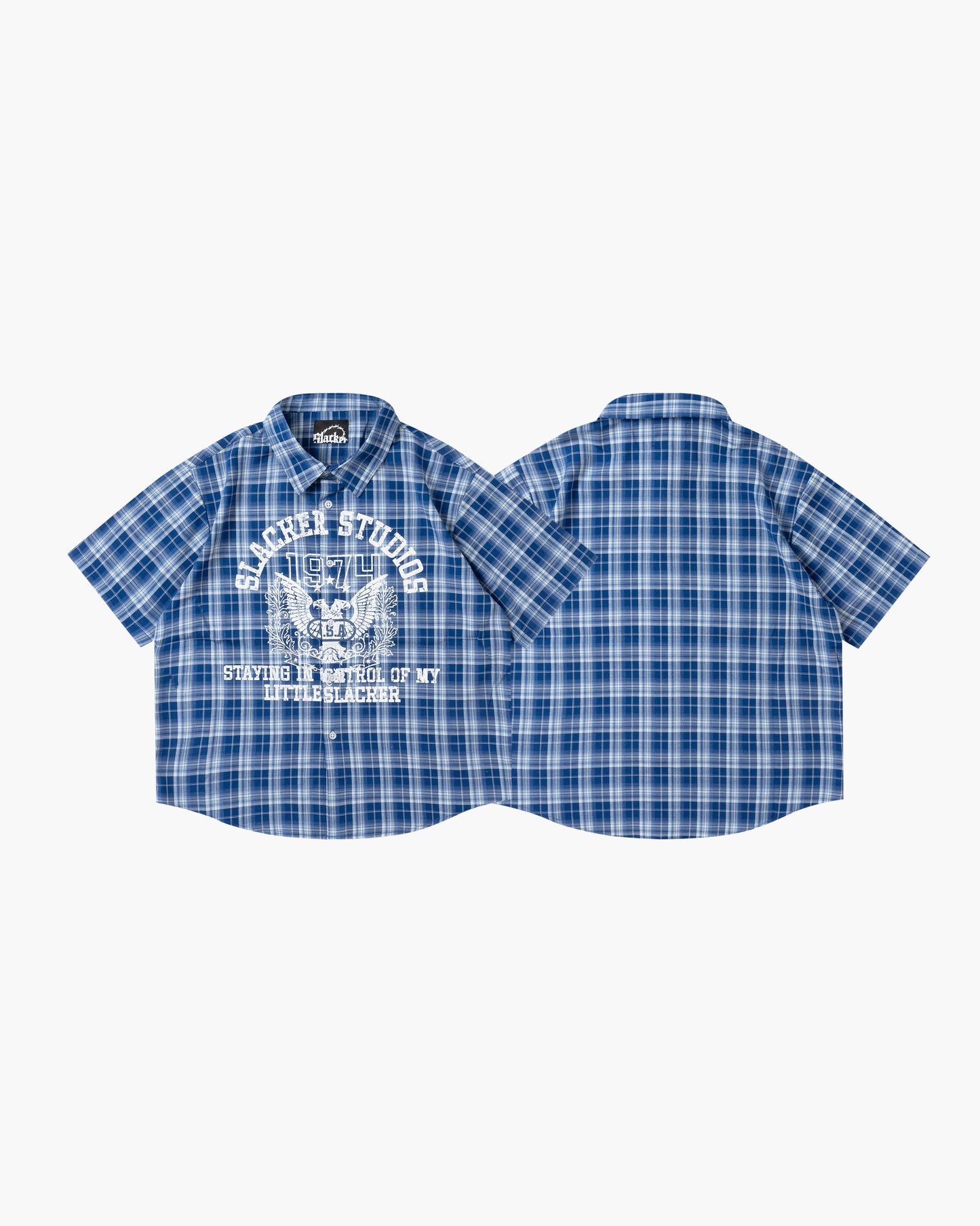 hawk plaid shirt blue