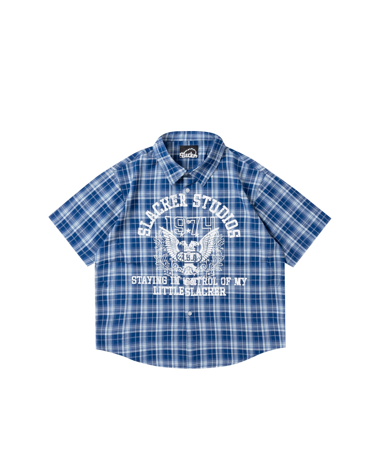 hawk plaid shirt blue