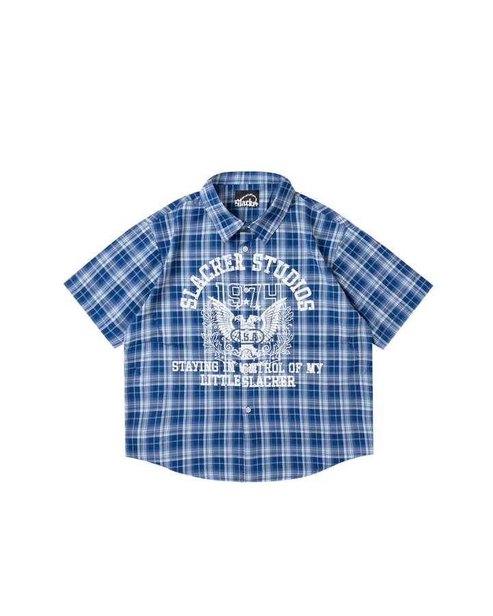 HAWK PLAID SHIRT BLUE