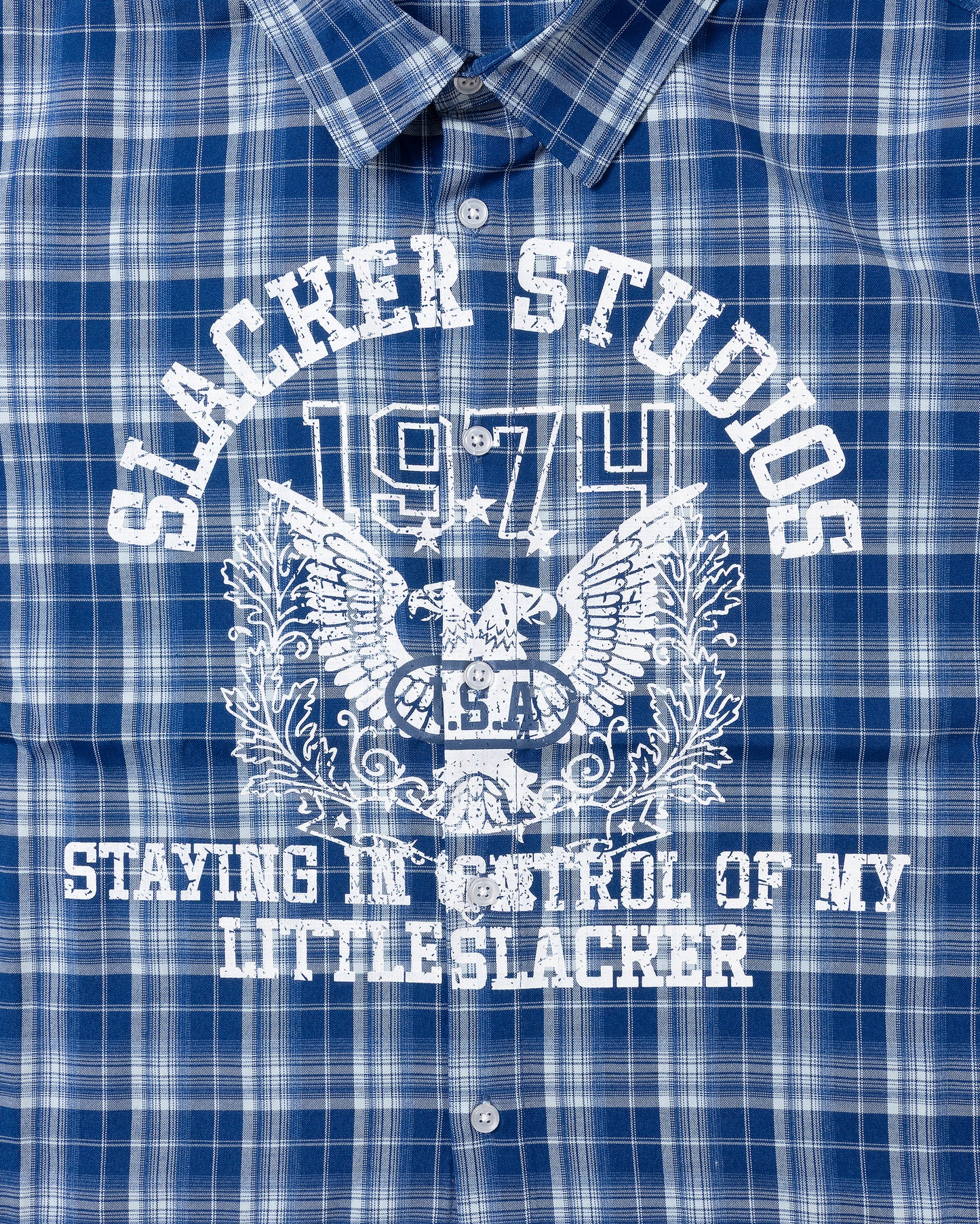 hawk plaid shirt blue