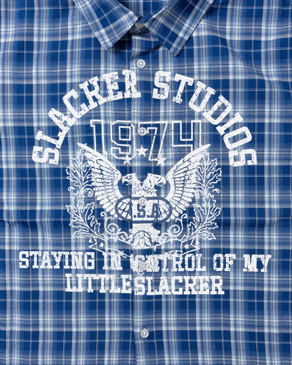 hawk plaid shirt blue