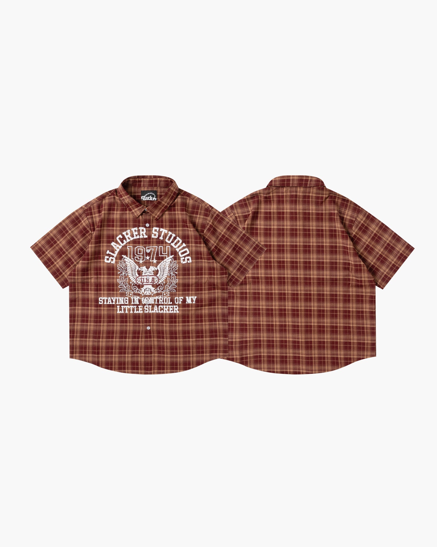 hawk plaid shirt bordeaux