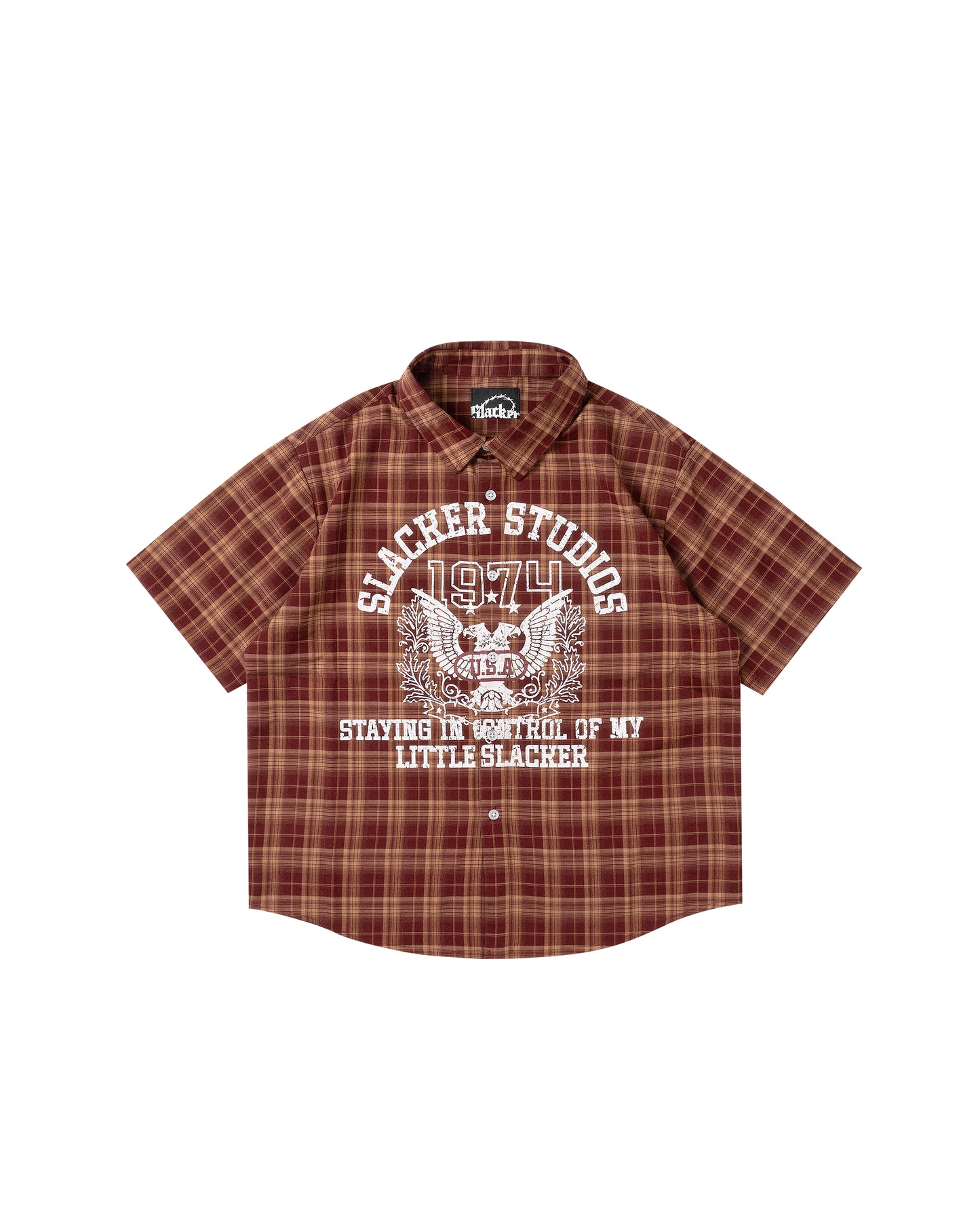 hawk plaid shirt bordeaux