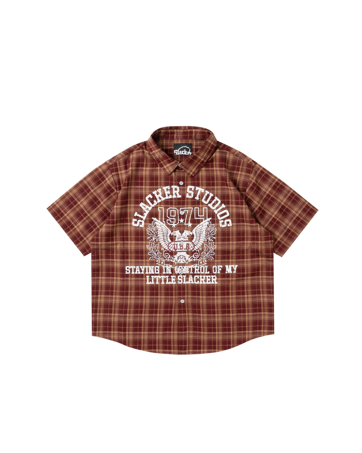 HAWK PLAID SHIRT BORDEAUX