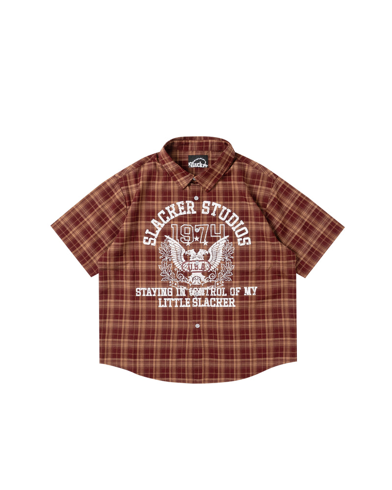 HAWK PLAID SHIRT BORDEAUX