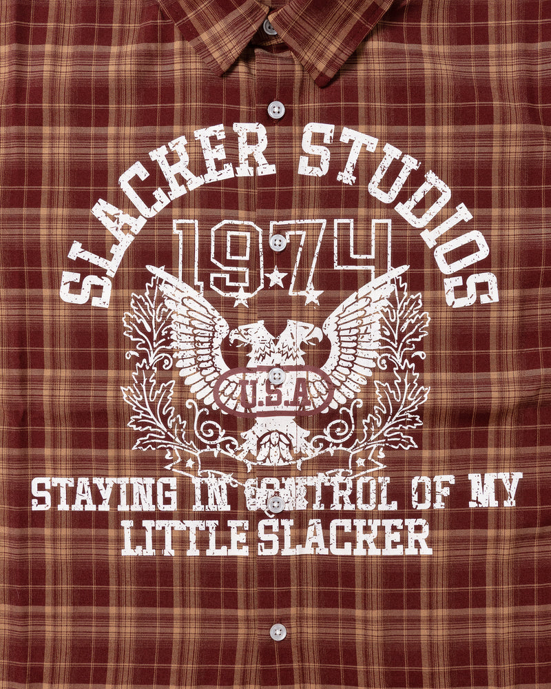 HAWK PLAID SHIRT BORDEAUX
