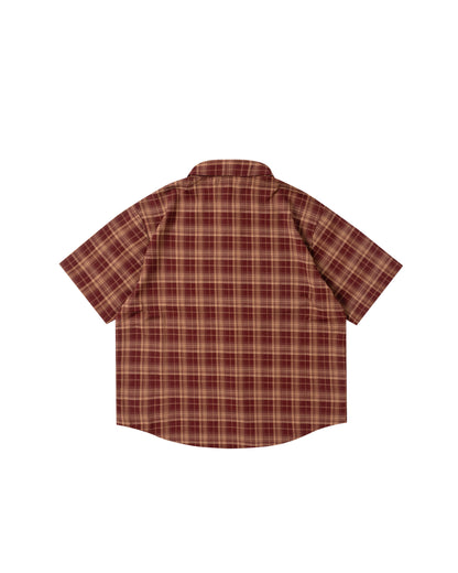 hawk plaid shirt bordeaux